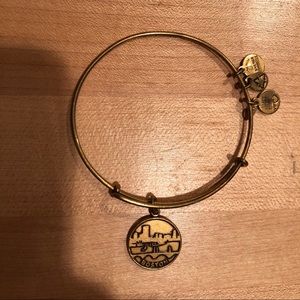 Alex and Ani Boston Charm Expandable Wire Bangle